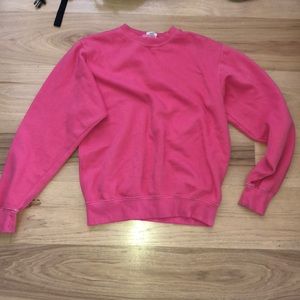 Pink crew neck brandy Melville